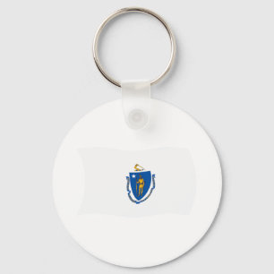 Chaveiro Pingente da Bandeira de Massachusetts