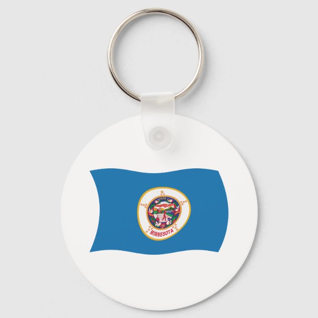 Chaveiro Pingente da Bandeira de Minnesota (Frente)