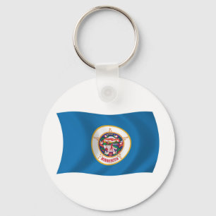 Chaveiro Pingente da Bandeira de Minnesota