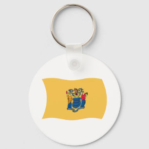 Chaveiro Pingente da Bandeira de Nova Jersey
