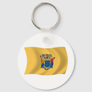 Chaveiro Pingente da Bandeira de Nova Jersey