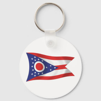 Chaveiro Pingente da Bandeira de Ohio