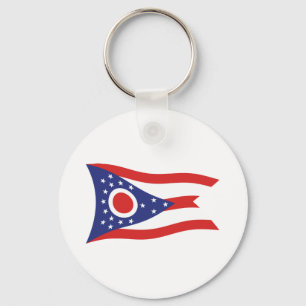 Chaveiro Pingente da Bandeira de Ohio
