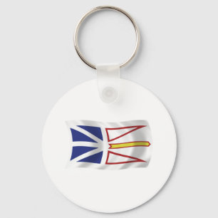 Chaveiro Pingente da Bandeira de Terra Nova e Labrador
