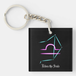 Chaveiro Pingente da Constelação do Zodíaco Libra