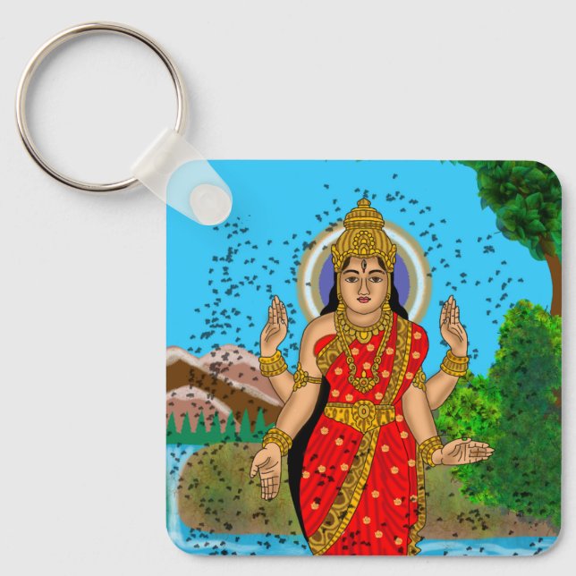Chaveiro Pingente da Deusa Bhramari (Frente)
