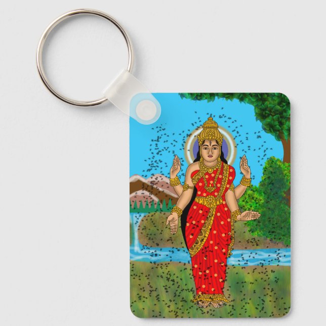 Chaveiro Pingente da Deusa Bhramari (Frente)