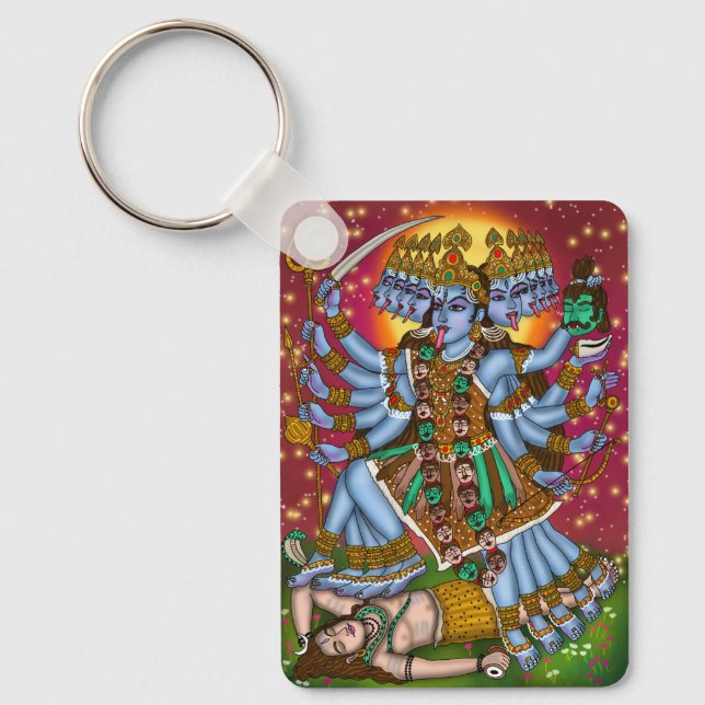 Chaveiro Pingente da Deusa Mahakali (Frente)