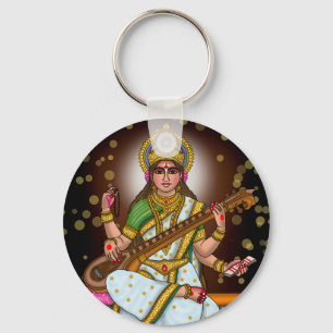 Chaveiro Pingente da Deusa Saraswati