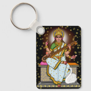 Chaveiro Pingente da Deusa Saraswati