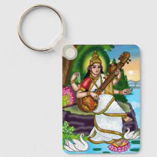 Chaveiro Pingente da Deusa Saraswati