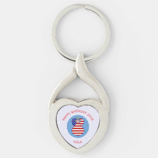 Chaveiro Pingente de Anjo Personalizado EUA Aniversário 202