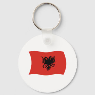 Chaveiro Pingente de Bandeira da Albânia