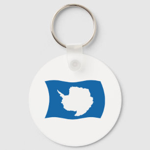 Chaveiro Pingente de Bandeira da Antártida