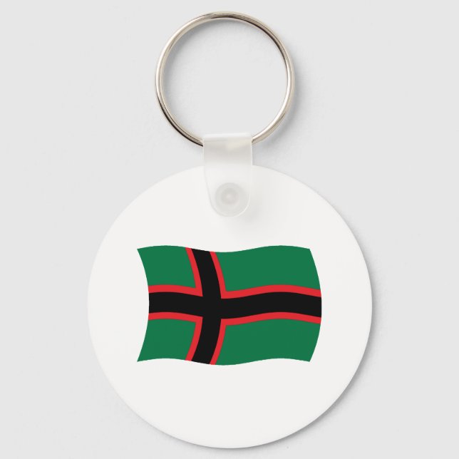 Chaveiro Pingente de Bandeira da Carélia (Frente)