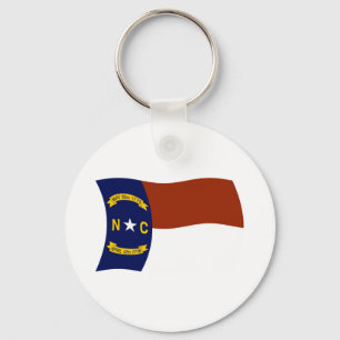 Chaveiro Pingente de Bandeira da Carolina do Norte