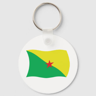 Chaveiro Pingente de Bandeira da Guiana Francesa
