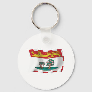 Chaveiro Pingente de Bandeira da Ilha do Príncipe Eduardo
