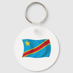 Chaveiro Pingente de Bandeira da República Democrática do C