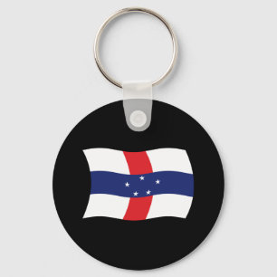 Chaveiro Pingente de Bandeira das Antilhas Holandesas