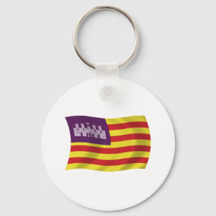 Chaveiro Pingente de Bandeira das Ilhas Baleares