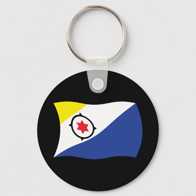 Chaveiro Pingente de Bandeira de Bonaire (Frente)