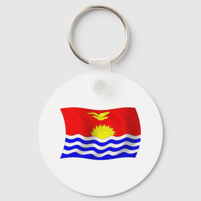 Chaveiro Pingente de Bandeira de Kiribati (Frente)