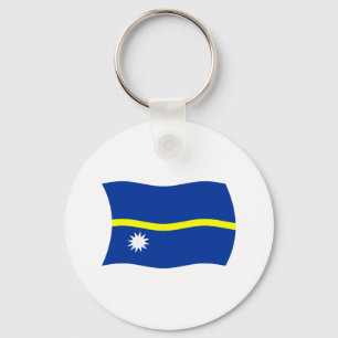 Chaveiro Pingente de Bandeira de Nauru