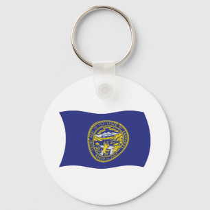 Chaveiro Pingente de Bandeira de Nebraska