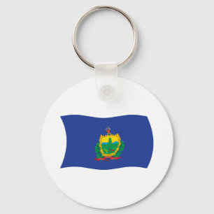 Chaveiro Pingente de Bandeira de Vermont