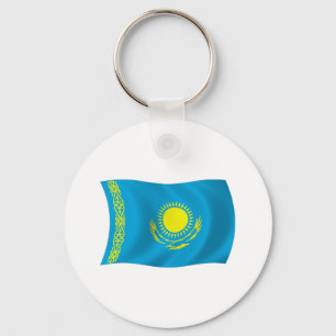 Chaveiro Pingente de Bandeira do Cazaquistão