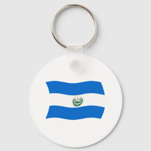 Chaveiro Pingente de Bandeira do El Salvador