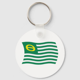 Chaveiro Pingente de Bandeira do Movimento Ecológico