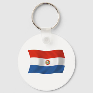 Chaveiro Pingente de Bandeira do Paraguai