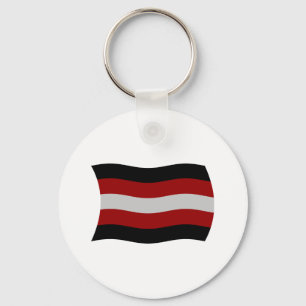 Chaveiro Pingente de Bandeira do Satanismo