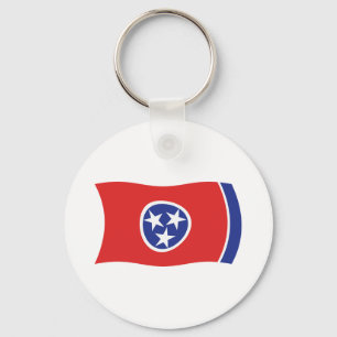 Chaveiro Pingente de Bandeira do Tennessee