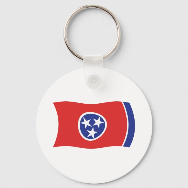 Chaveiro Pingente de Bandeira do Tennessee (Frente)