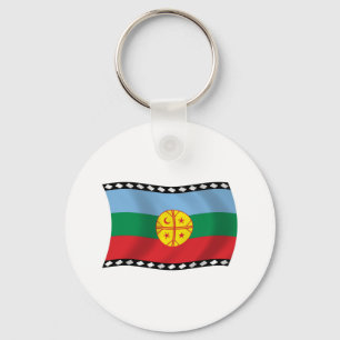 Chaveiro Pingente de Bandeira Mapuche