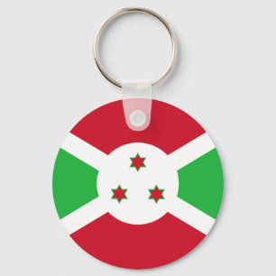Chaveiro Pingente de Bandeira Patriótica do Burundi