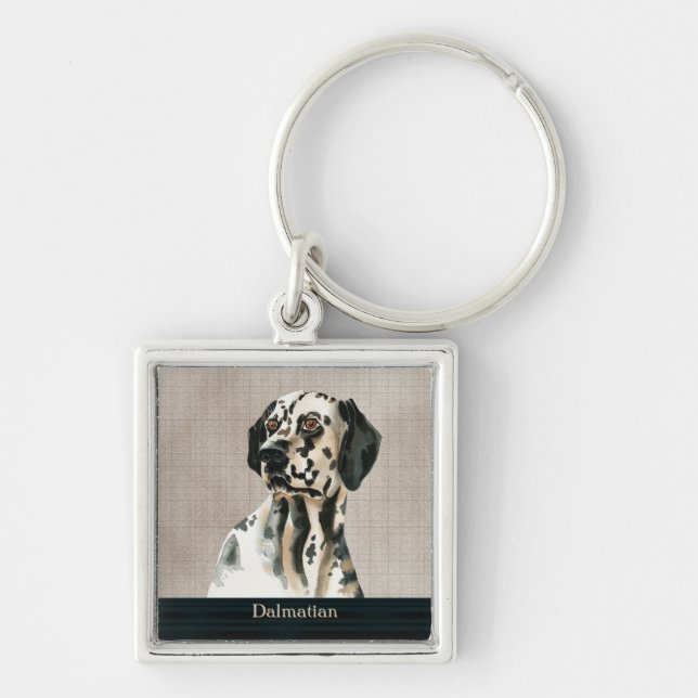 Chaveiro Pingente de Cachorro Dalmata (Frente)