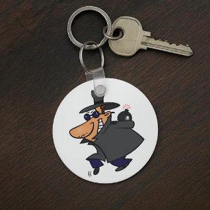 Chaveiro Pingente de Cadeia de Chave Espião Furtivo Disfarç