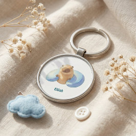 Chaveiro Pingente de Chave Capivara – Design Fofo e Calmo p
