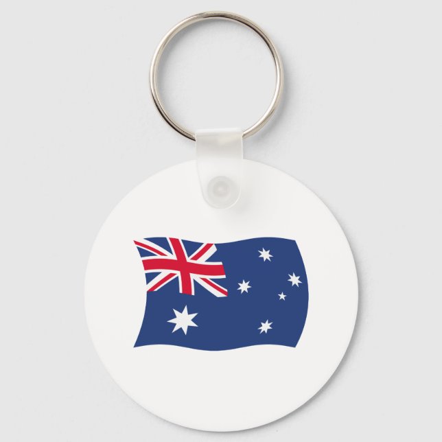 Chaveiro Pingente de chave com a bandeira da Austrália (Frente)