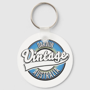 Chaveiro Pingente de chave Hobart Austrália estilo retrô