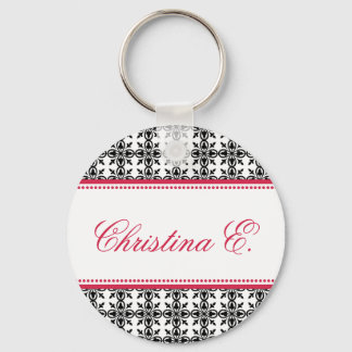 Chaveiro Pingente de chave personalizado com nome filigrana