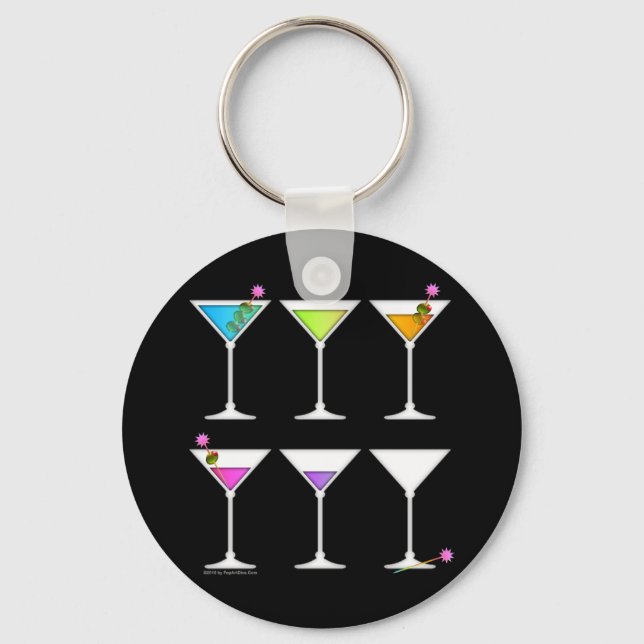 Chaveiro Pingente de Chaves - Martinis Indo, Indo, FUI! (Frente)