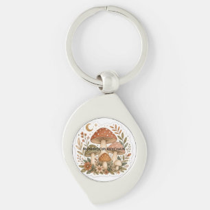 Chaveiro Pingente de Cogumelos Boho