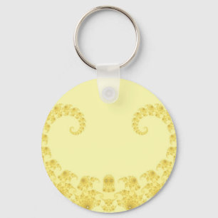 Chaveiro Pingente de Coração em Ouro Amarelo