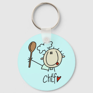 Chaveiro Pingente de Cozinheiro Masculino