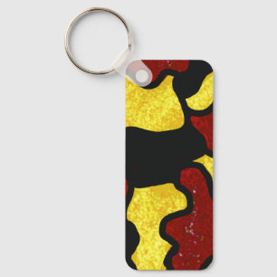 Chaveiro Pingente de dançarina/majorette vermelho amarelo c